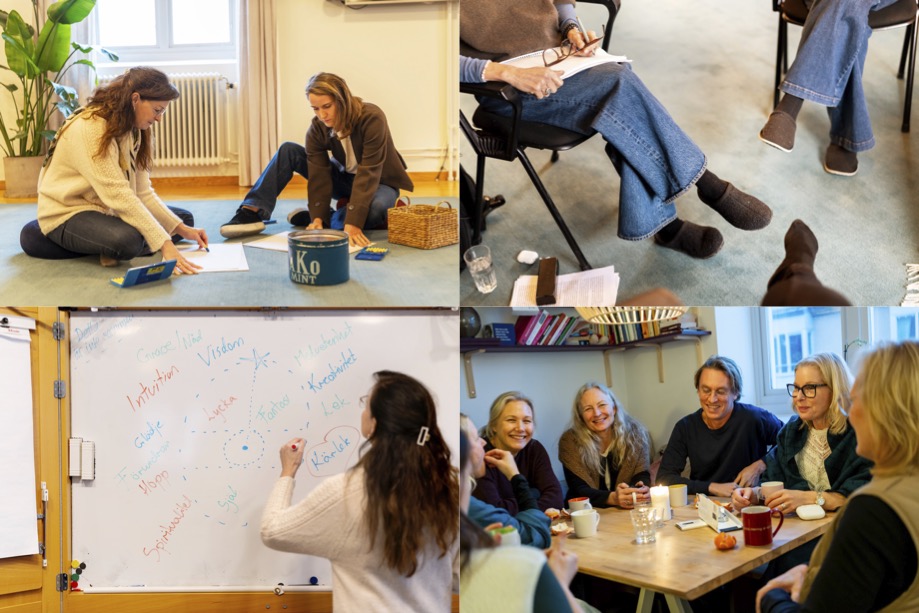 Deltagare under fortbildning på PsykosyntesAkademin